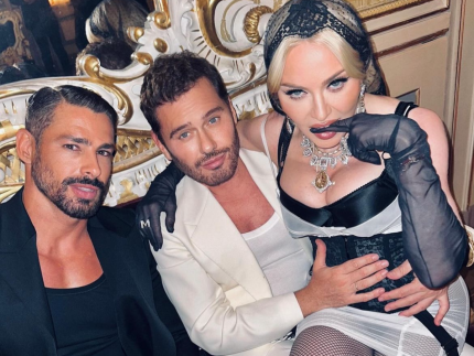 Madonna posta foto com Cauã Reymond durante semana de moda de Milão