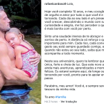 Rafael Cardoso dá parabéns para filha, distante há 1 ano: “Só reforça a importância”