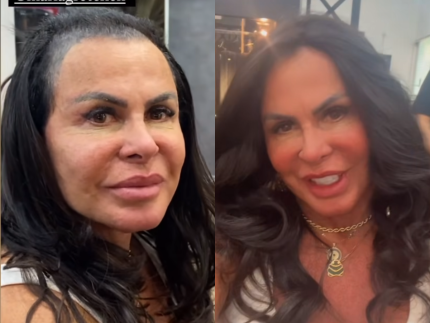 Após perder cabelo, Gretchen troca a prótese capilar. Veja antes e depois! - Portal Leo Dias