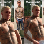 MC Daniel mostra antes e depois do corpo após ganhar 12 quilos: “Mudou muito?”