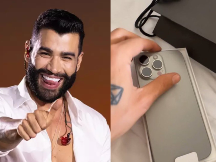 Gusttavo Lima ganha iPhone 16 Pro Max de fã após mostrar celular quebrado