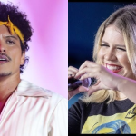 Bruno Mars emociona público brasiliense com homenagem a Marília Mendonça