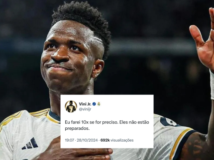 Vini Jr. reage ao segundo lugar na Bola de Ouro: “Eles não estão preparados”