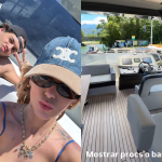 Ofurô e suítes: Virginia leva a família para passear em barco luxuoso em Mangaratiba