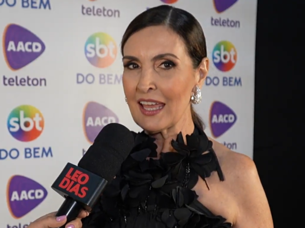 Fátima Bernardes comemora estreia presencial no Teleton: “Estamos ajudando muita gente”