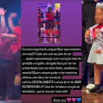 Vovó coruja! Poliana se emociona com apresentação das netas Maria Alice e Maria Flor