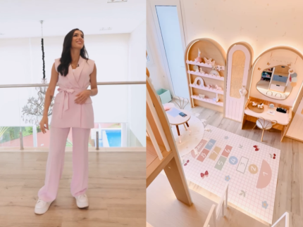 Bruna Biancardi exibe decoração luxuosa de brinquedoteca para Mavie