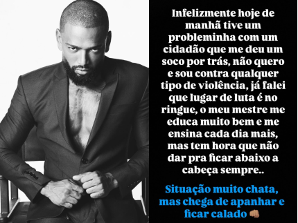 Nego do Borel se pronuncia após se envolver em briga: “Não dá pra tolerar tudo”