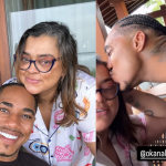 Preta Gil recebe a visita de O Kannalha e ganha beijo do affair