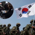 Mulher enfrenta militares armados em protesto contra lei marcial na Coreia do Sul. Veja!