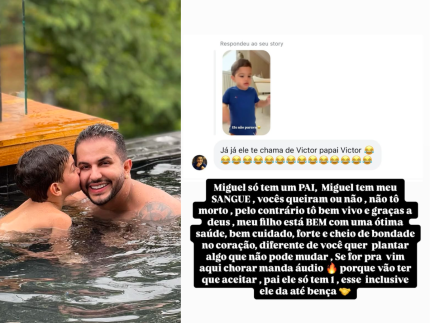 Babal se revolta após internauta dizer que seu filho vai chamar Victor Igoh de pai