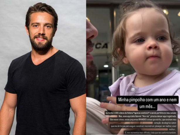 Rafael Cardoso se declara para filha caçula Helena: “Tudo que eu mais precisava”