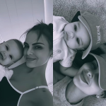 Mamãe coruja! Amanda Kimberlly posta novas fotos com a terceira filha de Neymar