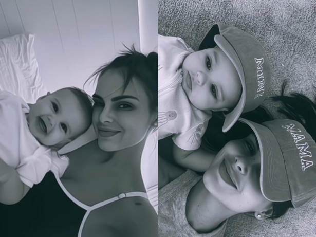 Mamãe coruja! Amanda Kimberlly posta novas fotos com a terceira filha de Neymar