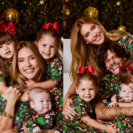 Virginia e a família capricham no ensaio de Natal e reação do José diverte web