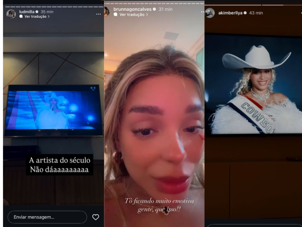 Famosos vão ao delírio com Beyoncé em show de intervalo da NFL nos EUA