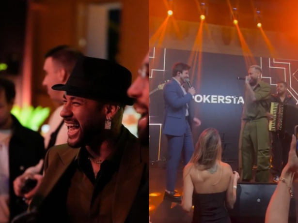 Neymar Jr. ataca de cantor sertanejo durante evento de pôquer. Veja!