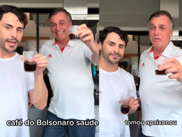 Jair Bolsonaro ensina a fazer café coado e dispara: “Tomou, apaixonou”