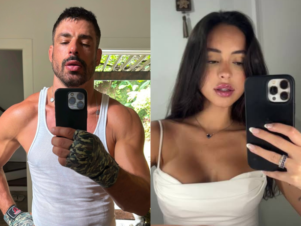 Cauã Reymond é visto em clima de romance com ex-participante de reality