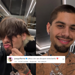 João Guilherme brinca com novo visual de Zé Felipe: “Cara de quem toma banho”