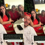 Neymar e Bruna Biancardi recebem amigos em 1ª noite na casa nova, em Santos