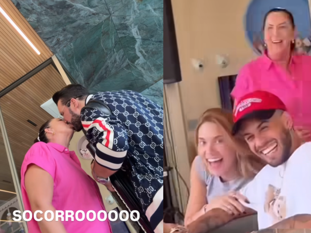 Virginia recebe namorado da mãe em casa e reage ao ver os dois se beijando