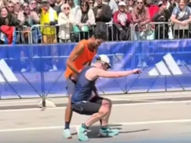 Brasileiro ajuda corredor a concluir Maratona de Boston e gesto viraliza
