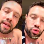 Rafael Cardoso aparece com eletrodos no corpo e desabafa sobre saudade dos filhos