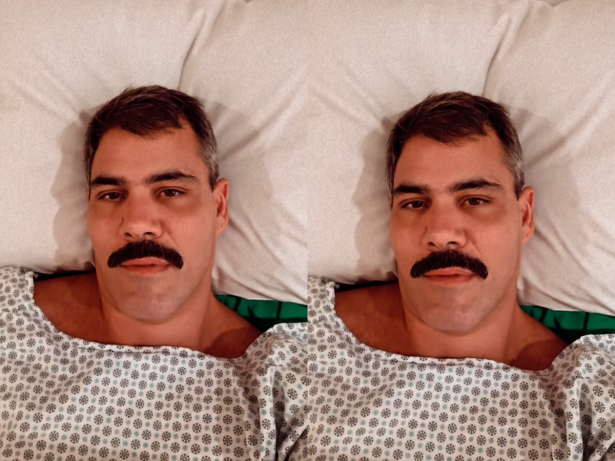 Juliano Cazarré faz cirurgia no joelho e atualiza estado de saúde: “Deu tudo certo”