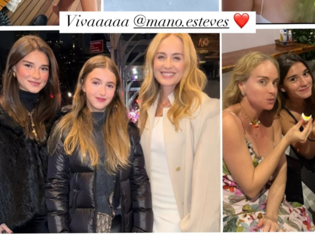 Angélica compartilha registros inéditos com namorada de Joaquim e homenageia a nora