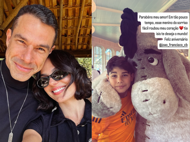 Isis Valverde celebra aniversário do enteado, filho de Buaiz com Wanessa Camargo