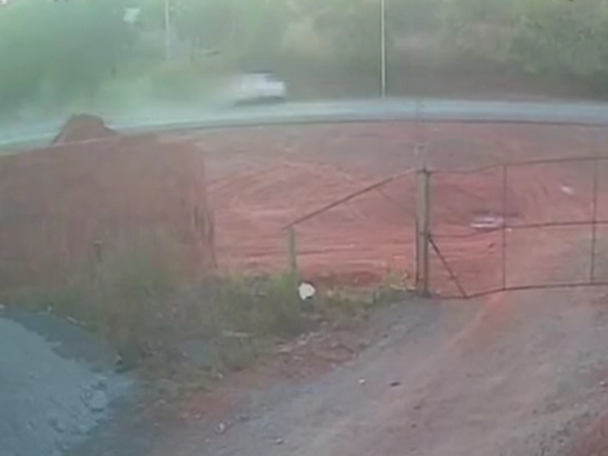 Momento do acidente/Globo Brasília/Reprodução