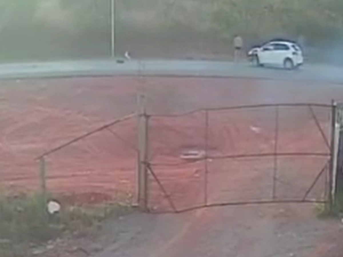 Momento do acidente/Globo Brasília/Reprodução