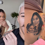 Biel faz tatuagem em homenagem à mulher, Tays Reis, e ela reage: “Não ficou parecido”