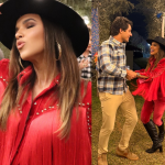 Grávida do 1º filho, Mariana Rios se diverte em festa junina: “Bão demais da conta”