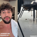 Nattanzinho lamenta cadeira destruída por carneiro que ganhou em show: “Trabalho demais”