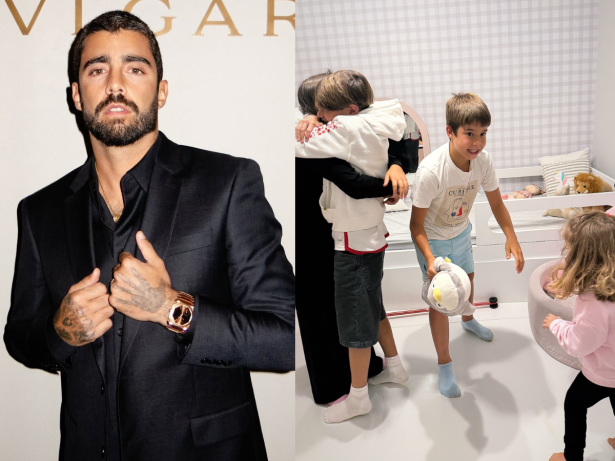 Pedro Scooby mostra reencontro dos filhos em férias no Brasil