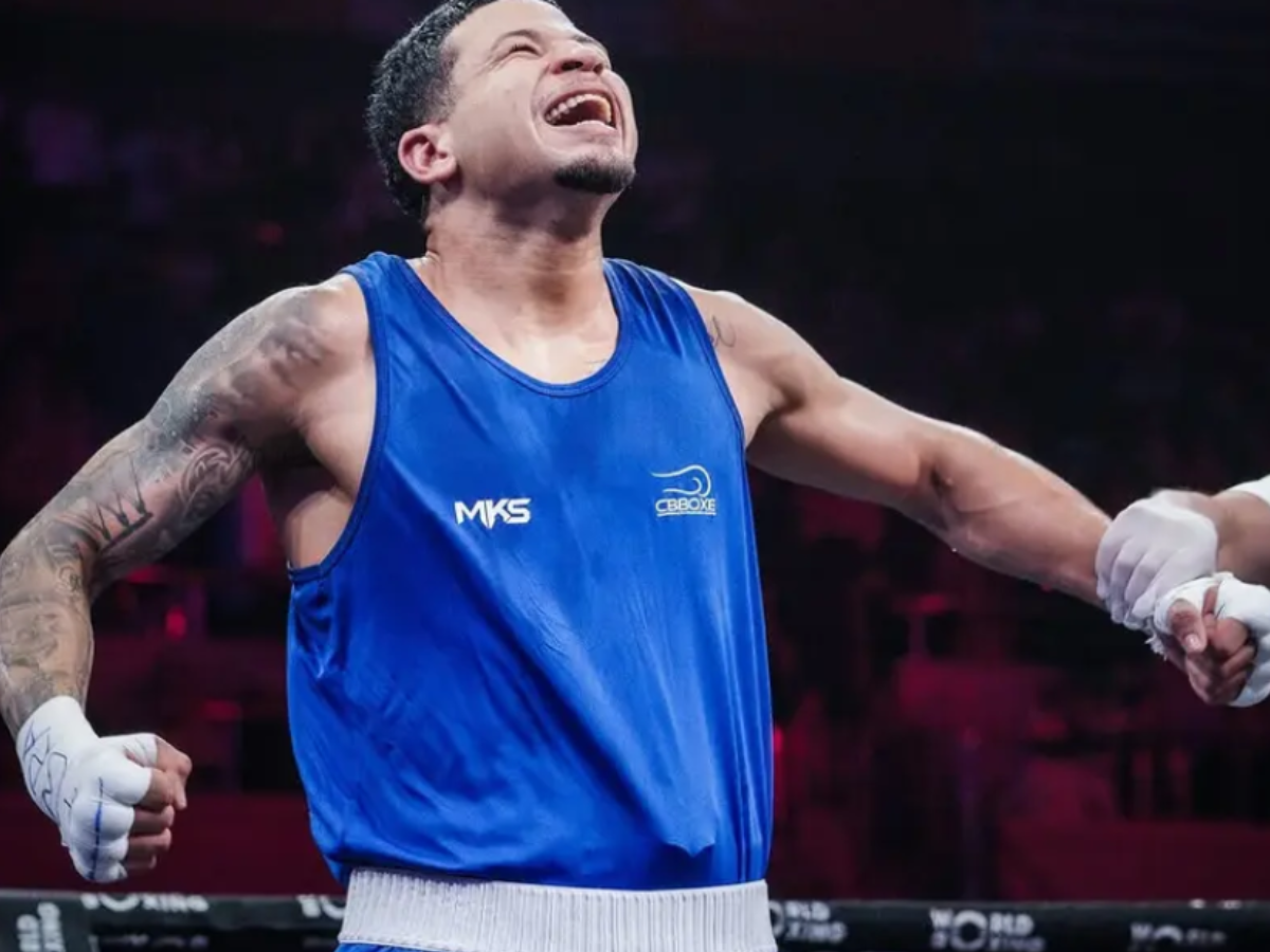 Kaian Reis na Copa do Mundo de Boxe/Reprodução/@WordBoxing