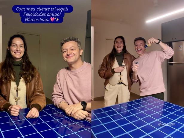 Lucas Lima compra novo apartamento e celebra conquista: “Feliz no simples”