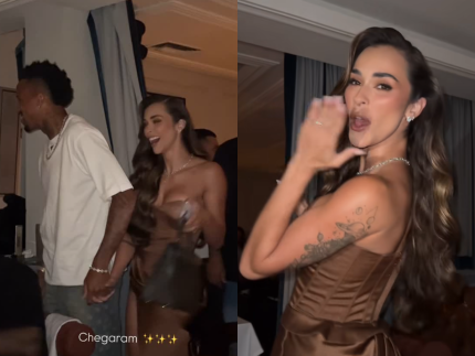 Pré-casamento: Tainá e Éder curtem noite com as “As Branquelas” e muitos shots