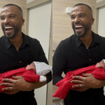 Alexandre Pires comemora o nascimento do 1º neto: “No colinho do vovô”