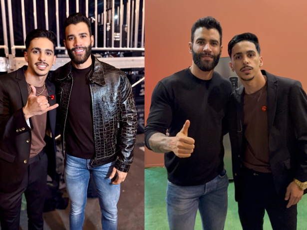 Thiago Araújo abre show de Gusttavo Lima 6 anos depois de cantar para ele em lancha