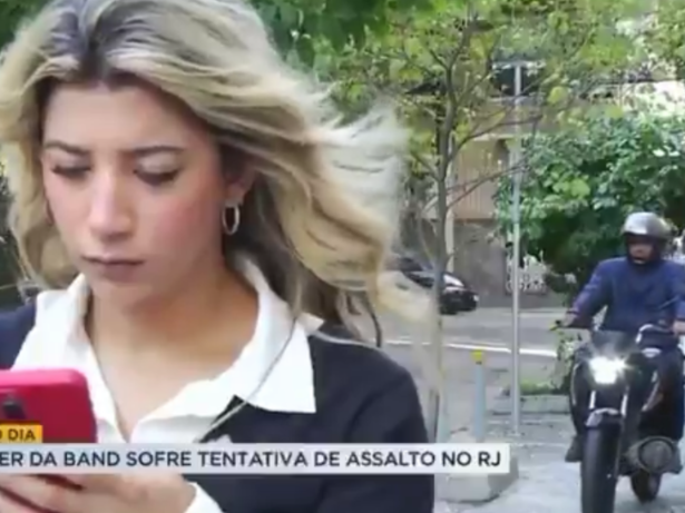 Repórter da Band Rio sofre tentativa de assalto enquanto se preparava para entrar ao vivo