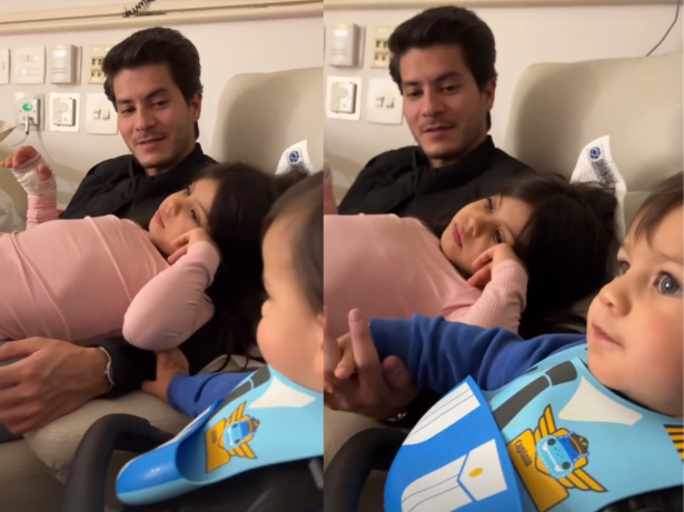 Arthur Aguiar visita filha no hospital após cirurgia e compartilha momento em família