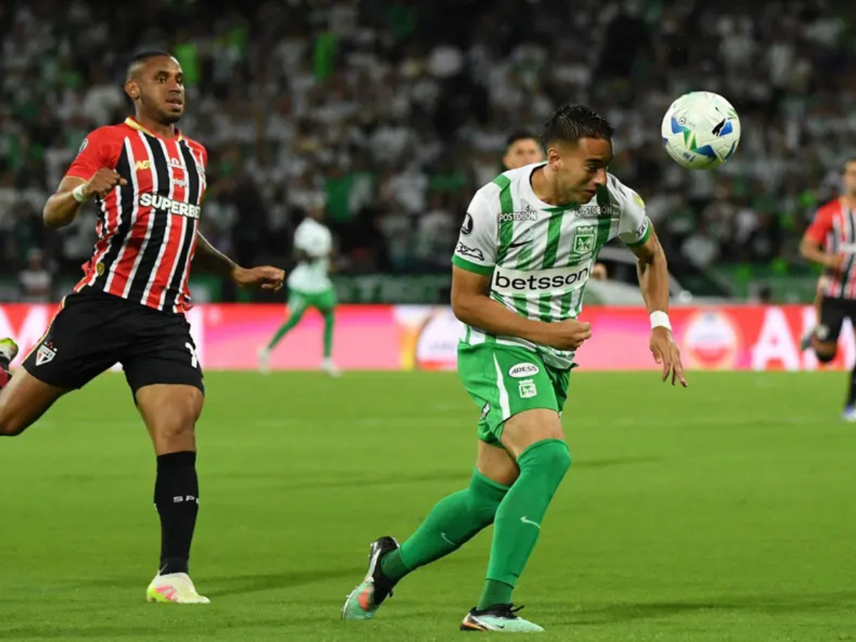 Jogo foi válido pela ida das oitavas da Copa Libertadores /Reprodução/Foto/Jaime SALDARRIAGA / AFP