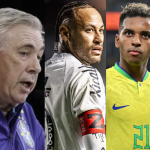 Ancelloti explica ausência de Neymar e Rodrygo: “Tem que estar em boas condições”