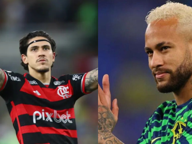 Neymar destaca talento de Pedro após hat-trick na goleada do Flamengo: “Craque”