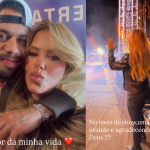 Poliana prestigia show de Zé Felipe e ora pelo filho durante apresentação em Barretos