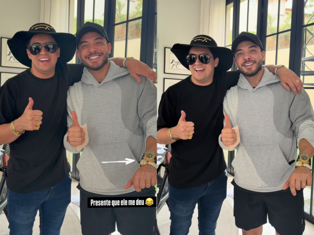 Natanzinho Lima celebra amizade com Wesley Safadão e revela presente inusitado