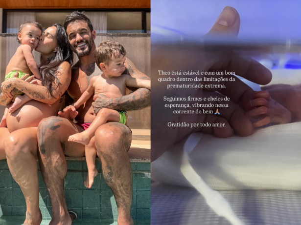 Clara Maia atualiza estado de saúde do filho após parto prematuro: “Estável”